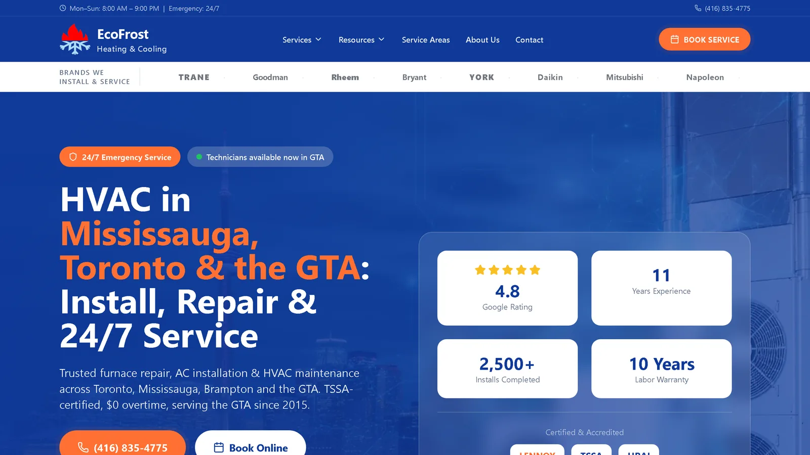 How We Built Ecofrost's Website: A Case Study in HVAC Web Design
