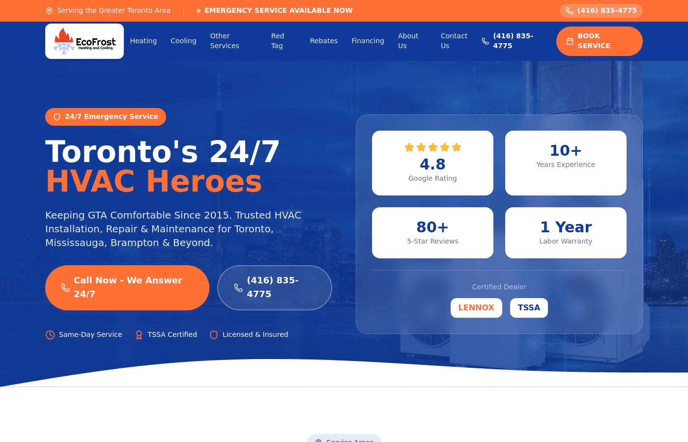 How We Built Ecofrost's Website: A Case Study in HVAC Web Design